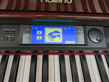 Load image into Gallery viewer, Roland KR-575 Intelligent Digital Piano / arranger glossy mahogany stock # 22381