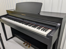 Load image into Gallery viewer, Yamaha Clavinova CLP-440 Digital Piano and stool in satin black stock no. 22379