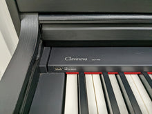 Load image into Gallery viewer, Yamaha Clavinova CLP-440 Digital Piano and stool in satin black stock no. 22379