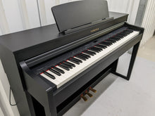 Load image into Gallery viewer, Yamaha Clavinova CLP-440 Digital Piano and stool in satin black stock no. 22379