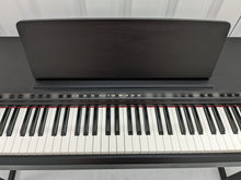 Load image into Gallery viewer, Yamaha clavinova CLP-525 digital piano and stool in satin black stock # 22378