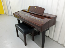 Load image into Gallery viewer, YAMAHA CLAVINOVA CVP-309PM DIGITAL PIANO + STOOL IN GLOSSY MAHOGANY stock 22371