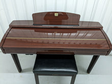 Load image into Gallery viewer, YAMAHA CLAVINOVA CVP-309PM DIGITAL PIANO + STOOL IN GLOSSY MAHOGANY stock 22371