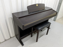 Load image into Gallery viewer, Yamaha Clavinova CLP-120 Digital Piano and stool in rosewood stock # 22374