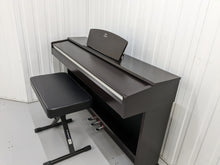 Load image into Gallery viewer, Yamaha Arius YDP-135 digital piano and stool in rosewood stock # 22392