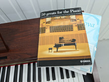 Load image into Gallery viewer, Yamaha Clavinova CLP-320 Digital Piano in mahogany, stock no 22386
