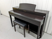 Load image into Gallery viewer, Yamaha Clavinova CLP-440 Digital Piano and stool in dark rosewood stock no. 22393