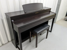Load image into Gallery viewer, Yamaha Clavinova CLP-440 Digital Piano and stool in dark rosewood stock no. 22393