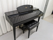 Load image into Gallery viewer, Yamaha Clavinova CVP-109PE Digital Piano in glossy polished black stock # 22400