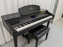 Load image into Gallery viewer, Yamaha Clavinova CVP-109PE Digital Piano in glossy polished black stock # 22400