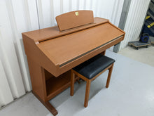 Load image into Gallery viewer, Yamaha Clavinova CVP-204 in cherry wood with matching stool. stock nr 22395