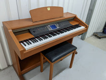 Load image into Gallery viewer, Yamaha Clavinova CVP-204 in cherry wood with matching stool. stock nr 22395