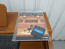 Load image into Gallery viewer, Yamaha Clavinova CVP-204 in cherry wood with matching stool. stock nr 22395