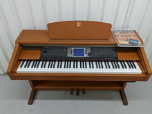 Load image into Gallery viewer, Yamaha Clavinova CVP-204 in cherry wood with matching stool. stock nr 22395
