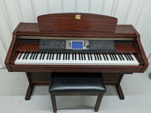 Load image into Gallery viewer, Yamaha Clavinova CVP-206 digital piano arranger in mahogany with stool stock # 22401