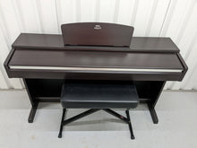 Load image into Gallery viewer, Yamaha Arius YDP-135 digital piano and stool in dark rosewood stock # 22408