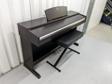 Load image into Gallery viewer, Yamaha Arius YDP-135 digital piano and stool in dark rosewood stock # 22408