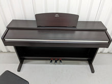 Load image into Gallery viewer, Yamaha Arius YDP-135 digital piano and stool in dark rosewood stock # 22408