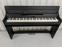 Load image into Gallery viewer, Roland DP90 digital slim line space saving piano in satin black stock # 22411