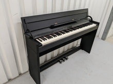 Load image into Gallery viewer, Roland DP90 digital slim line space saving piano in satin black stock # 22411