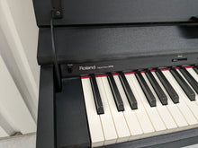 Load image into Gallery viewer, Roland DP90 digital slim line space saving piano in satin black stock # 22411