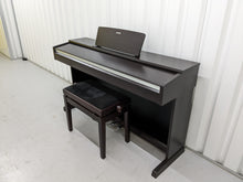 Load image into Gallery viewer, Yamaha Arius YDP-142 Digital Piano and stool rosewood finish. Stock number 22420