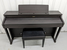 Load image into Gallery viewer, Roland HP-505 Digital Piano and stool in dark rosewood wooden action keys  Stock  nr 22439