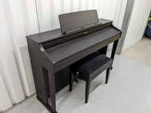 Load image into Gallery viewer, Roland HP-505 Digital Piano and stool in dark rosewood wooden action keys  Stock  nr 22439