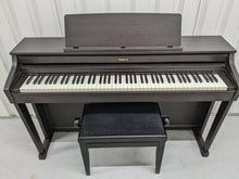 Load image into Gallery viewer, Roland HP-505 Digital Piano and stool in dark rosewood wooden action keys  Stock  nr 22439