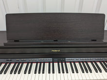 Load image into Gallery viewer, Roland HP-505 Digital Piano and stool in dark rosewood wooden action keys  Stock  nr 22439