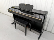 Load image into Gallery viewer, Yamaha Arius YDP-C71PE Digital Piano in polished ebony glossy black stock #22422
