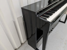 Load image into Gallery viewer, Yamaha Clavinova CLP-525PE digital piano in glossy black ebony stock # 22427