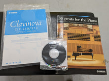 Load image into Gallery viewer, YAMAHA CLAVINOVA CLP-270 DIGITAL PIANO + STOOL IN MAHOGANY stock nr 22429