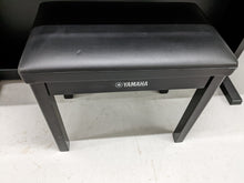 Load image into Gallery viewer, Yamaha Clavinova CLP-340PE Digital Piano and stool in glossy black stock # 22430