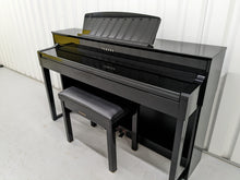 Load image into Gallery viewer, Yamaha Clavinova CLP-545PE in Polished Ebony glossy black. stock nr 22425