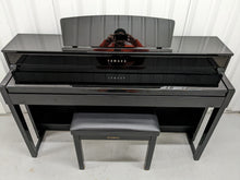 Load image into Gallery viewer, Yamaha Clavinova CLP-545PE in Polished Ebony glossy black. stock nr 22425