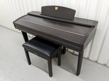 Load image into Gallery viewer, Yamaha Clavinova CVP-407 digital piano and stool in rosewood stock nr 22453