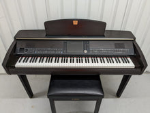 Load image into Gallery viewer, Yamaha Clavinova CVP-407 digital piano and stool in rosewood stock nr 22453