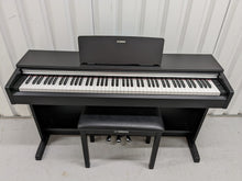 Load image into Gallery viewer, Yamaha Arius YDP-142 Digital Piano and stool in satin black Stock number 22445