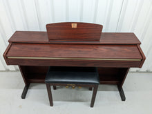Load image into Gallery viewer, Yamaha Clavinova CLP-320 Digital Piano and stool in mahogany, stock no 22442