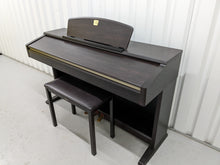 Load image into Gallery viewer, Yamaha Clavinova CLP-130 Digital Piano and stool in rosewood stock number 22450
