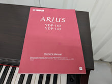 Load image into Gallery viewer, Yamaha Arius YDP-163 Digital Piano in rosewood clavinova keyboard stock # 22454
