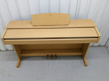 Load image into Gallery viewer, Yamaha Arius YDP-161 Digital Piano in light oak clavinova keyboard stock # 22455