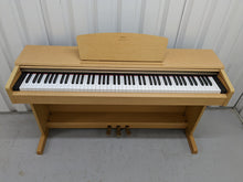 Load image into Gallery viewer, Yamaha Arius YDP-161 Digital Piano in light oak clavinova keyboard stock # 22455