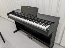 Load image into Gallery viewer, Yamaha Arius YDP-143 Digital Piano and stool in satin black stock number 22458