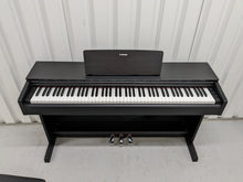 Load image into Gallery viewer, Yamaha Arius YDP-143 Digital Piano and stool in satin black stock number 22458