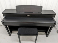 Load image into Gallery viewer, Yamaha Clavinova CLP-645 in satin black finish + stool stock nr 22462