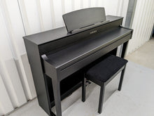 Load image into Gallery viewer, Yamaha Clavinova CLP-645 in satin black finish + stool stock nr 22462