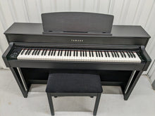 Load image into Gallery viewer, Yamaha Clavinova CLP-645 in satin black finish + stool stock nr 22462