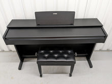 Load image into Gallery viewer, Yamaha Arius YDP-143 Digital Piano and stool in satin black stock number 22457